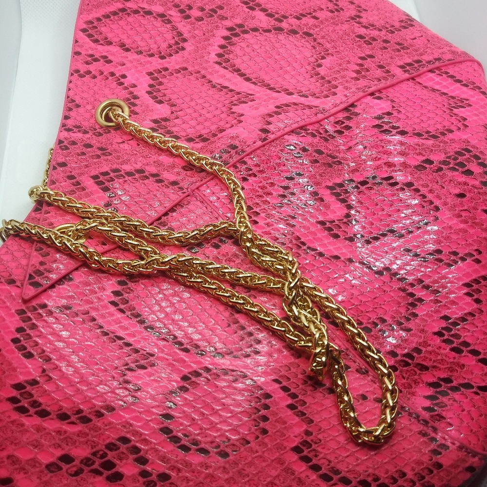 Snake print bag